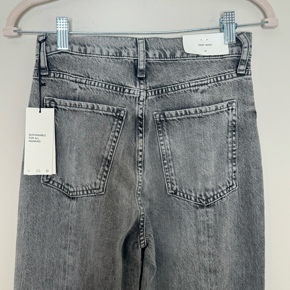 NWT 7 For All Mankind Fern Grey Easy Bootcut Jean Size 25 - Picture 7 of 9